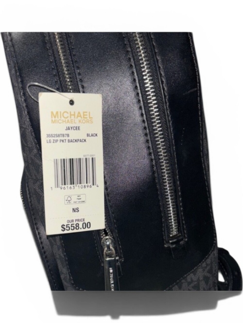 NWT ~Michael Kors Jaycee L Logo Backpack - Dust Bag&Gift Bag (Or Box) @Listed$ - Picture 10 of 10